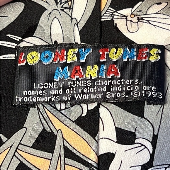Vintage Looney tunes silk bugs bunny & vintage peanuts‎ silk Christmas tie event - Picture 8 of 10